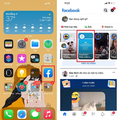 Cách hoàn tác cảm xúc trên story Facebook