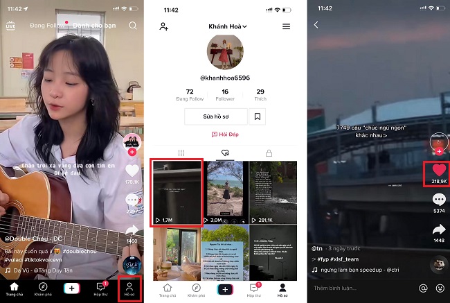 Cách xóa hết video đã tym trên TikTok 