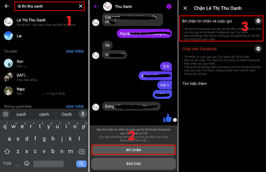 Cach bo chan ban be tren Messenger